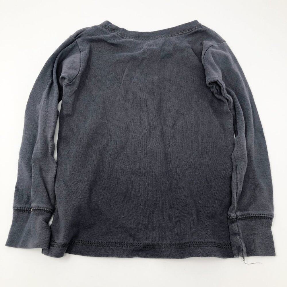 Carter's I Boys Long Sleeve Gray Tee 100% Cotton - Picture 2 of 4